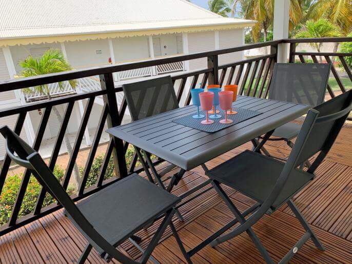 Location VillaAppartement en Guadeloupe - Balcon