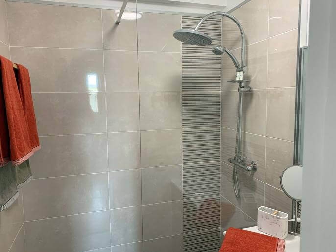 Location VillaAppartement en Guadeloupe - Salle de Bain, Serviettes fournises 