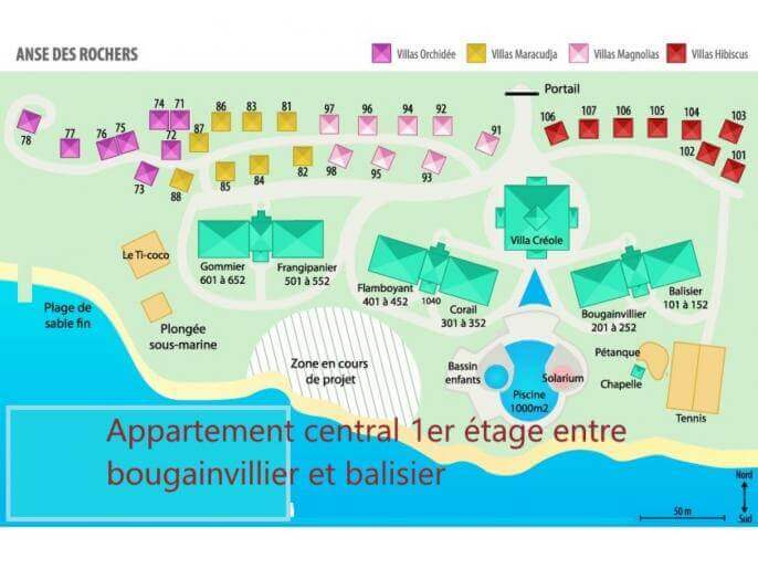 Location Appartement & Villa en Guadeloupe - plan de la résidence