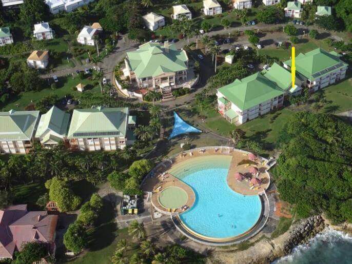 Location Appartement & Villa en Guadeloupe - vue d'avion
