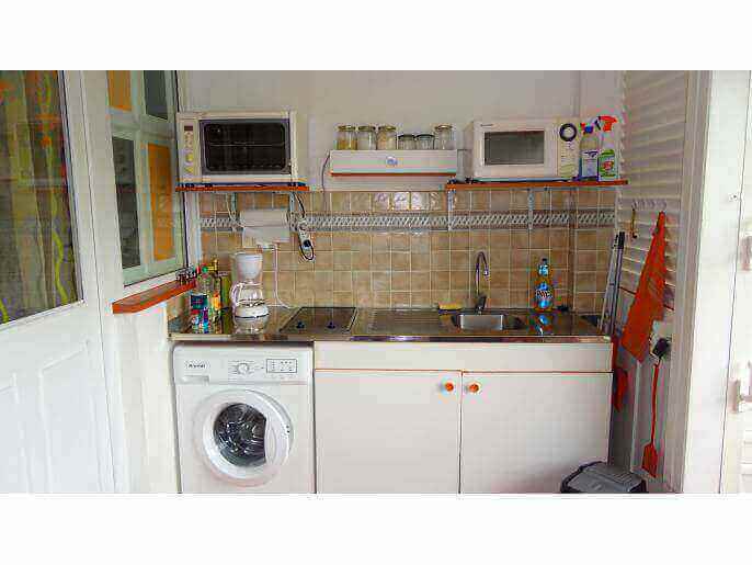 Location VillaAppartement en Guadeloupe - Loggia avec kitchenette