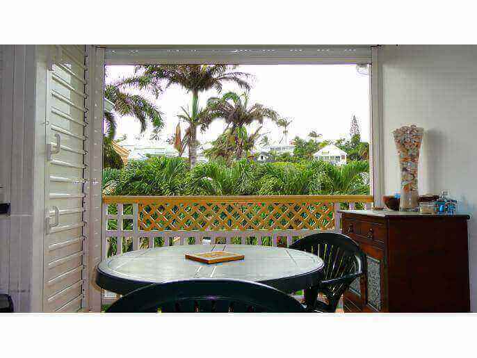 Location VillaAppartement en Guadeloupe - Vue depuis loggia