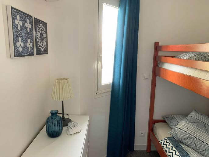 Location VillaAppartement en Guadeloupe - Cabine avec lits superposés 