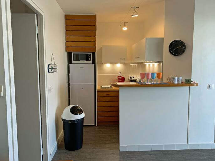 Location VillaAppartement en Guadeloupe - Cuisine toute équipée