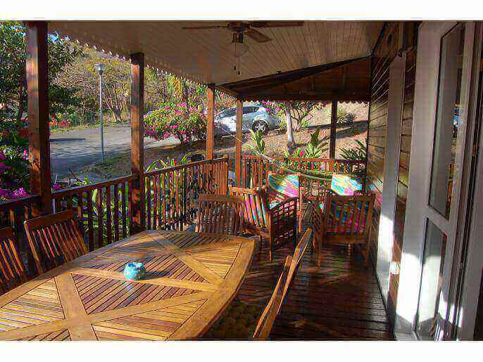 Location VillaBungalow en Guadeloupe - Terrasse