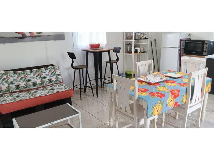 Location VillaBungalow en Guadeloupe - Bungalow 4 couchages Saint François
