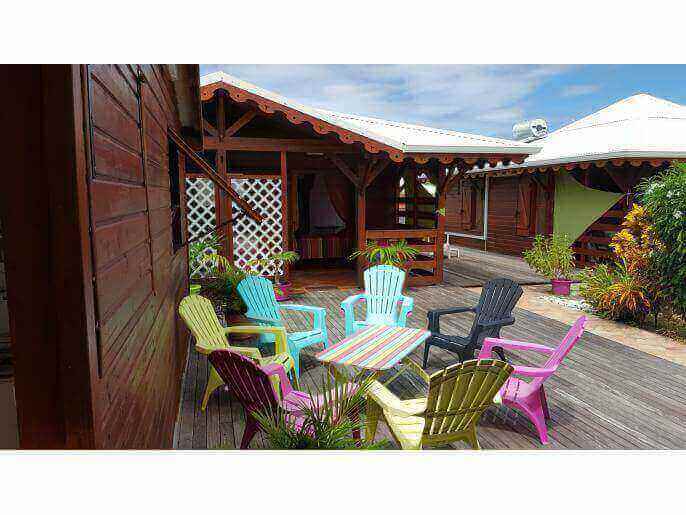Location VillaBungalow en Guadeloupe - Bungalow 3 couchages Saint François