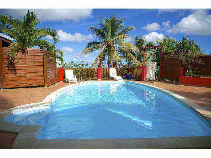 Location VillaBungalow en Guadeloupe - Bungalow 4 couchages Sainte Anne