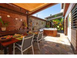 location Maison Villa Guadeloupe - La sallle à manger en terrasse