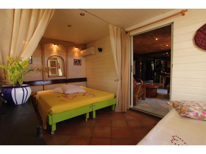 Location VillaMaison/Appartement en Guadeloupe - La chambre secondaire en version double