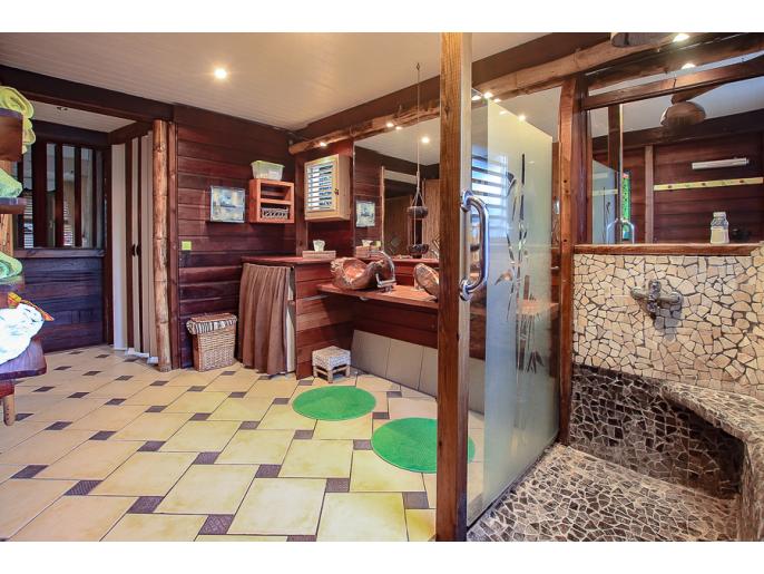 Location VillaMaison/Appartement en Guadeloupe - Salle de bain adaptée PMR