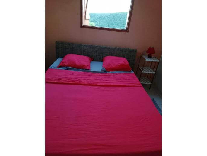 Location VillaMaison en Guadeloupe - Une chambre 