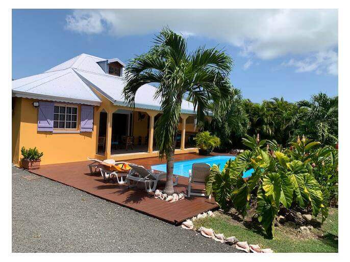 Location VillaMaison en Guadeloupe - Maison 6 couchages Saint François