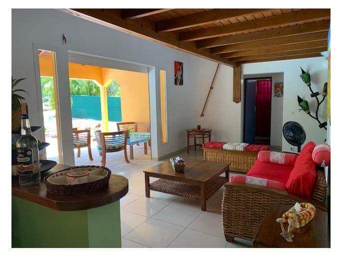 Location VillaMaison en Guadeloupe - Maison 6 couchages Saint Franois