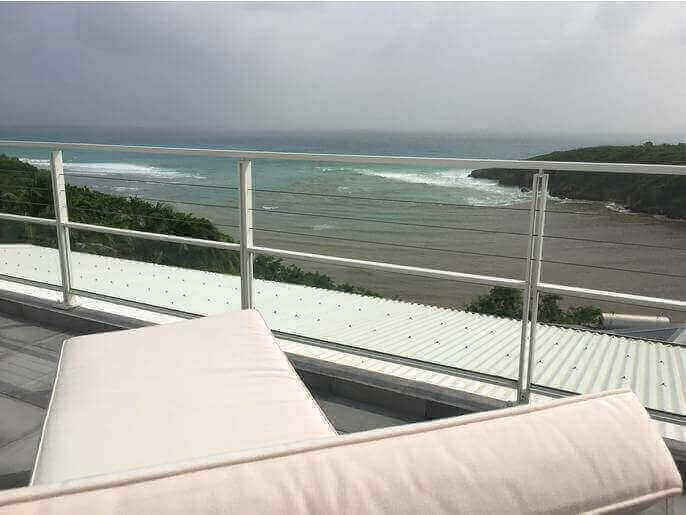 Location VillaMaison en Guadeloupe - Terrasse ouverte à l'étage et sa vue mer !!!!