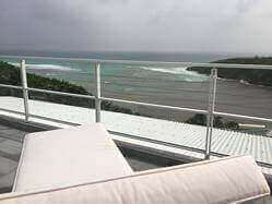 location Maison Villa Guadeloupe - Terrasse ouverte à l'étage et sa vue mer !!!!