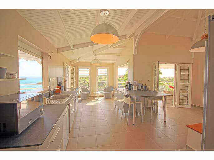 Location VillaMaison en Guadeloupe - Maison 12 couchages Saint François