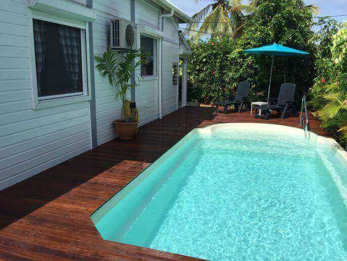 Location VillaMaison en Guadeloupe - Deck 40m²