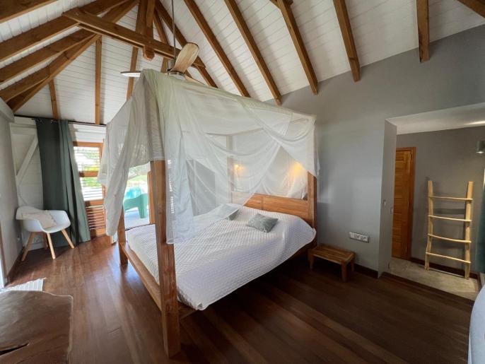 Location VillaMaison en Guadeloupe - Chambre parentale