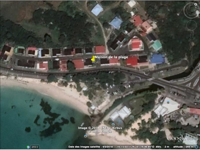 Location VillaMaison en Guadeloupe - situation Playa lodge