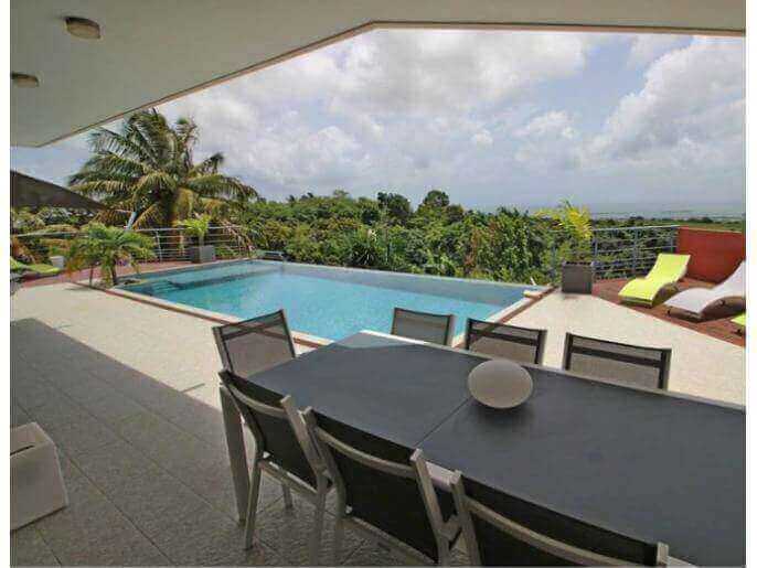 Location Maison & Villa en Guadeloupe - Quel plaisir des yeux au réveil de contempler cette magnifique vue 